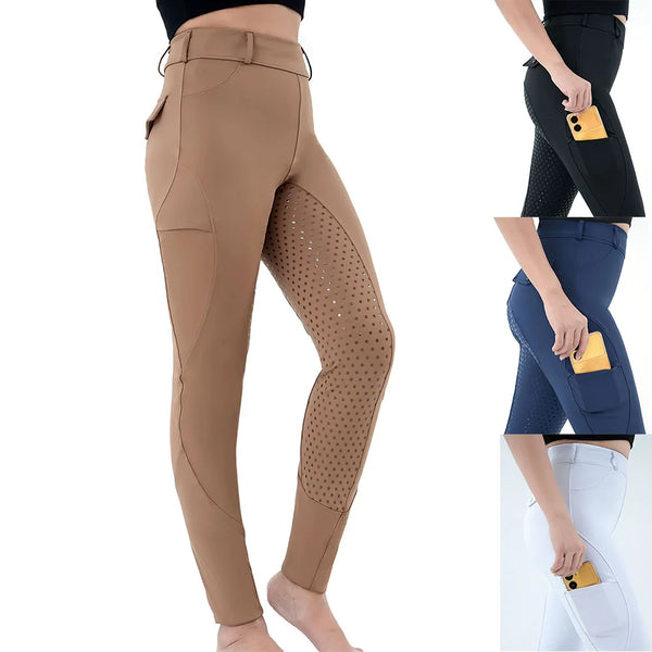 Women's Full-Seat Riding Breeches for Equestrian Training