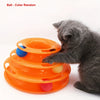 Three Layer Interactive Cat Toy Tower with Colorful Balls