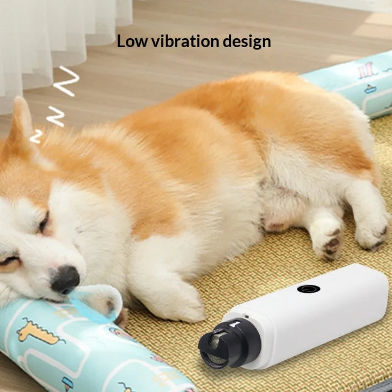 Quiet Electric Pet Nail Grinder for Dogs and Cats