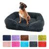 Large Dog Bed with Plush Cover and Removable Pad