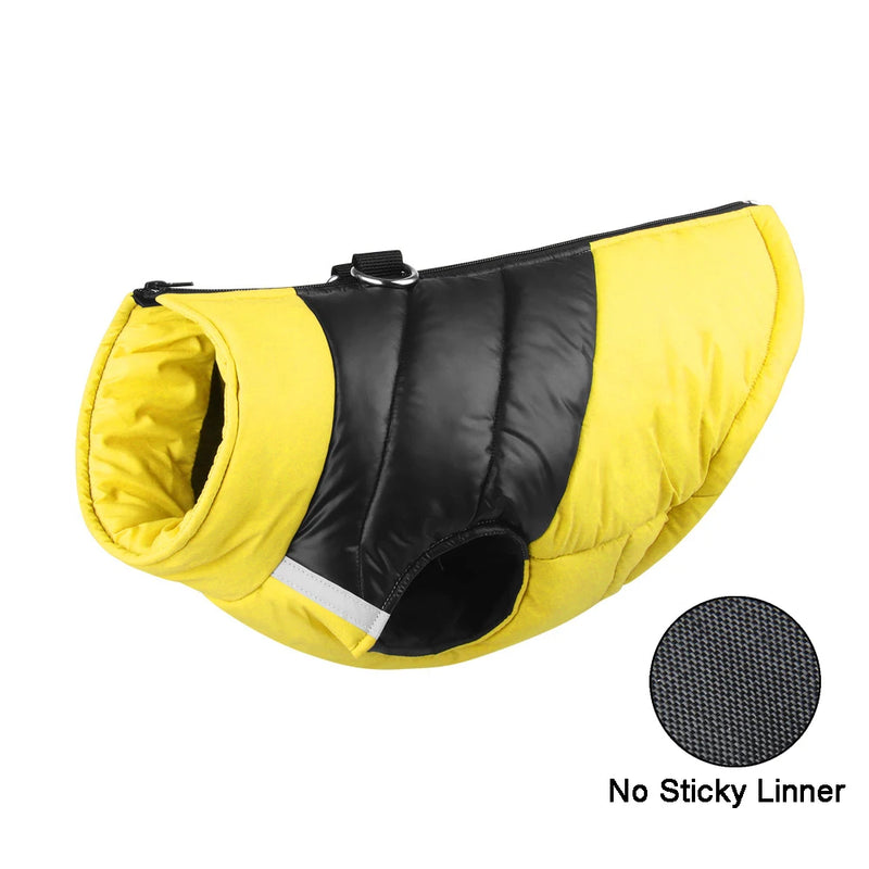 Chaleco impermeable acolchado para perro