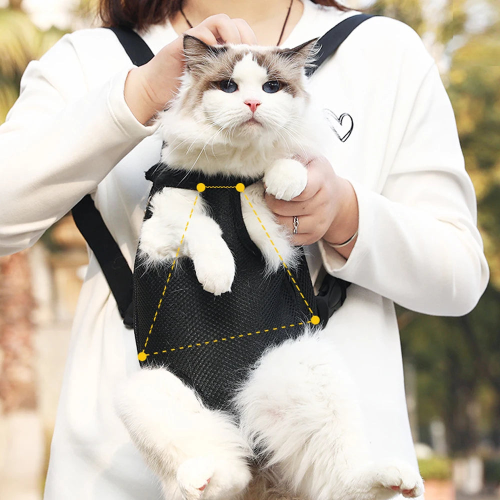 Adjustable Pet Carrier Backpack for Small Dogs and Cats
