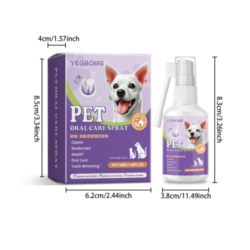Spray de nettoyage buccal pour chiens et chats