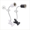 Lampe chauffante ajustable à col de cygne pour reptiles avec ampoule 50W