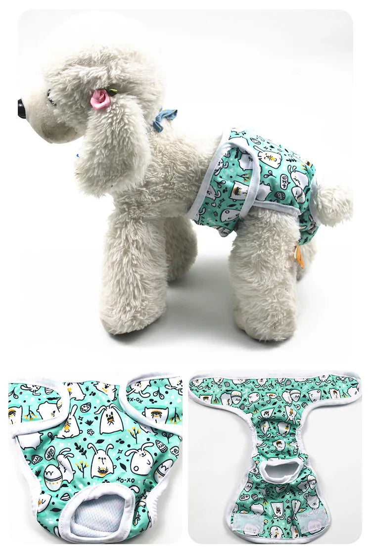 Reusable Washable Dog Diapers for Female Dogs in Heat