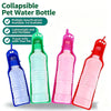 Foldable Pet Water Bottle with One-Click Dispenser