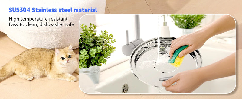 4L Stainless Steel Pet Water Fountain