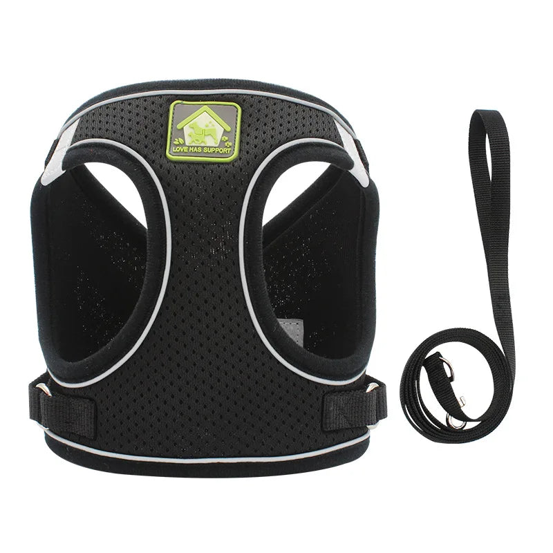 Adjustable Mesh Dog Harness Vest for Small and Medium Pets