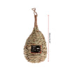 Handwoven Natural Grass Hanging Bird Nest for Small Birds