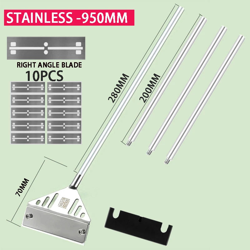 Racleur de verre d'aquarium extensible