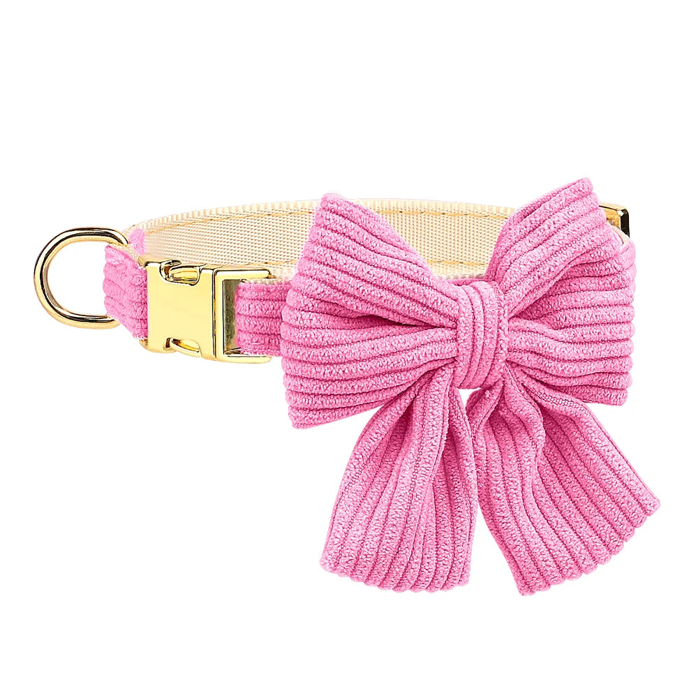 Bowknot Dog Harness, Collar & Leash Set