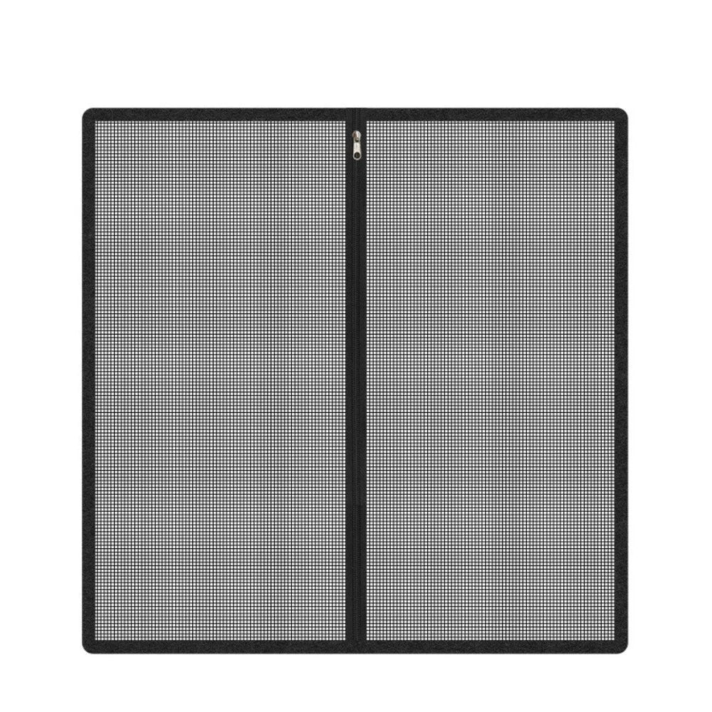 Breathable Metal Mesh Pet Barrier Gate with Zipper Door