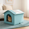 Foldable Waterproof Insulated Cat House with Thermal Lining