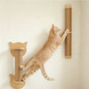 Cat Scratching Post with Sisal and Wood