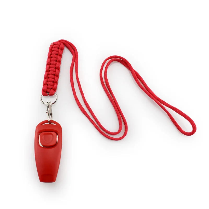 Zwei-in-Eins-Hundepfeife und Clicker für das Hundetraining
