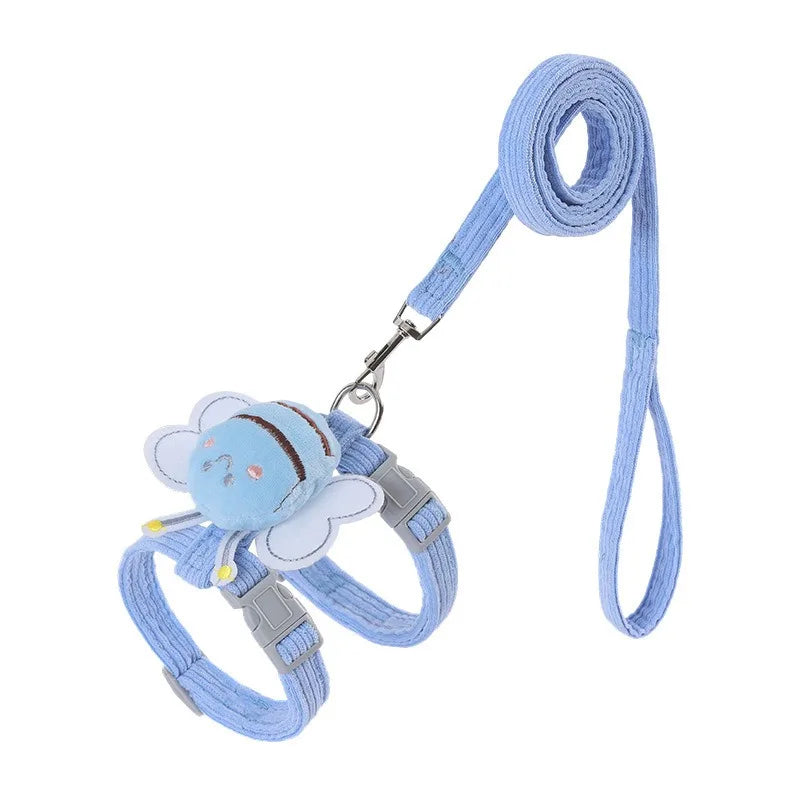 Breathable Mesh Cat & Small Dog Harness with Leash