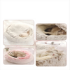 Lit Semi-Ouvert en Peluche pour Chats et Chiens