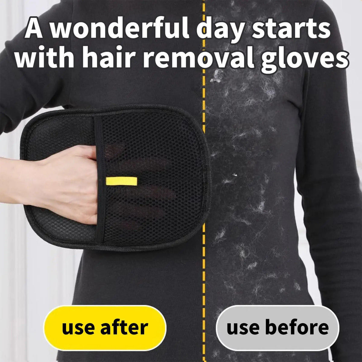 Electrostatic Pet Hair Remover Gloves for Dogs and Cats