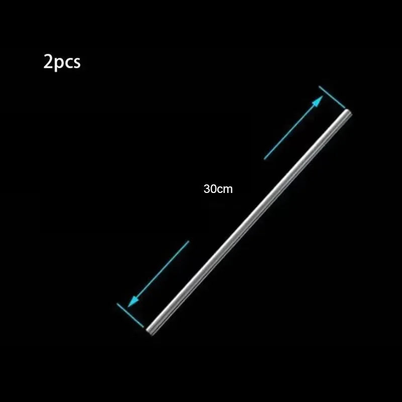 Two acrylic aquarium air tubing connectors, each 30cm long.