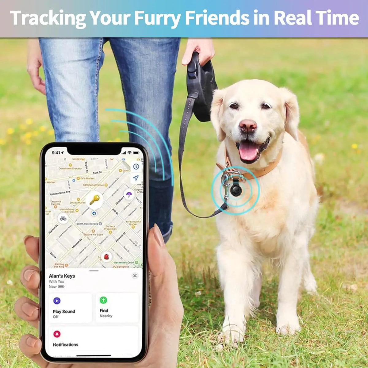 Silicone AirTag Case with Keychain