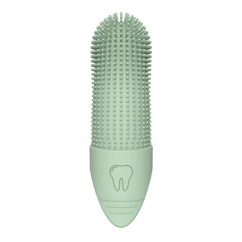 Brosse à dents en silicone 360° pour doigts, pour chiens et chats
