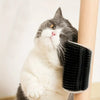 Wall-Mounted Cat Self-Groomer with Massage Comb Brush