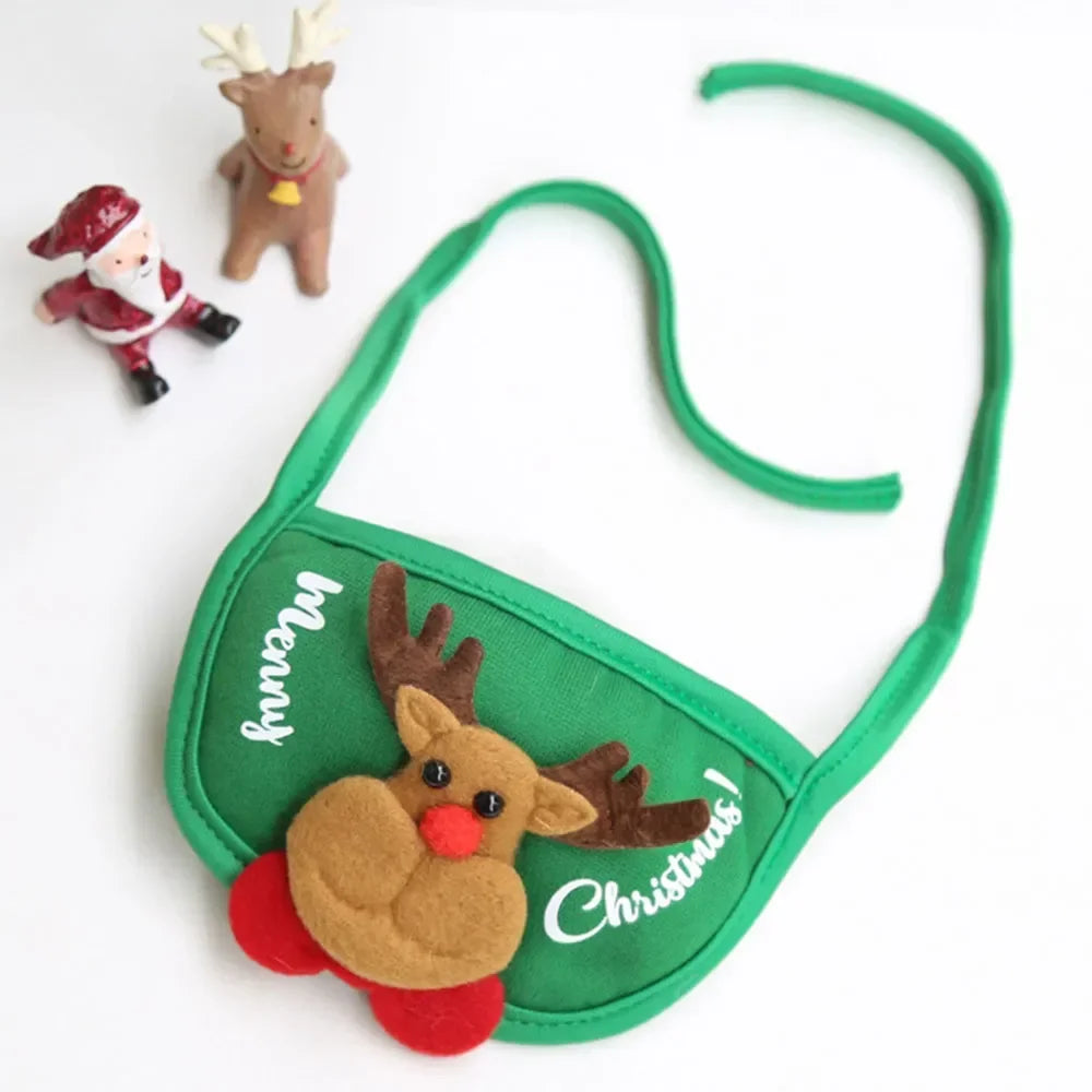 Christmas Pet Hat and Bandana Set for Cats and Small Dogs