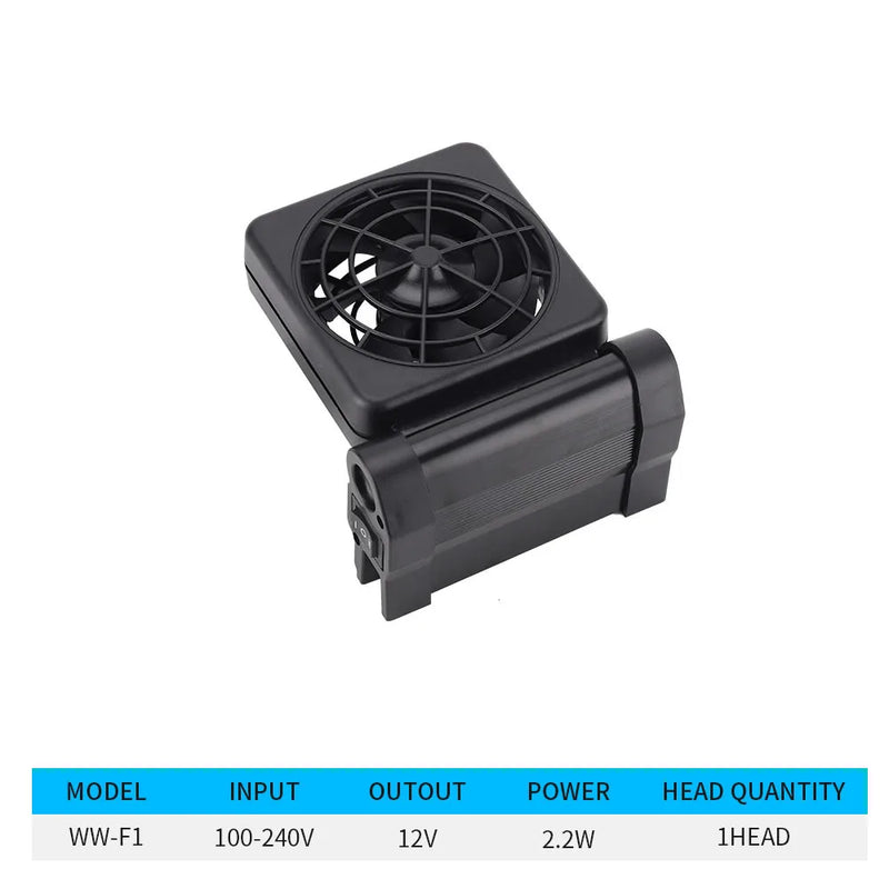 Ventilateur de refroidissement pour aquarium réglable