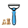 Dematting Comb for Dogs and Cats – Undercoat Rake for Long Hair, Tangles & Loose Fur