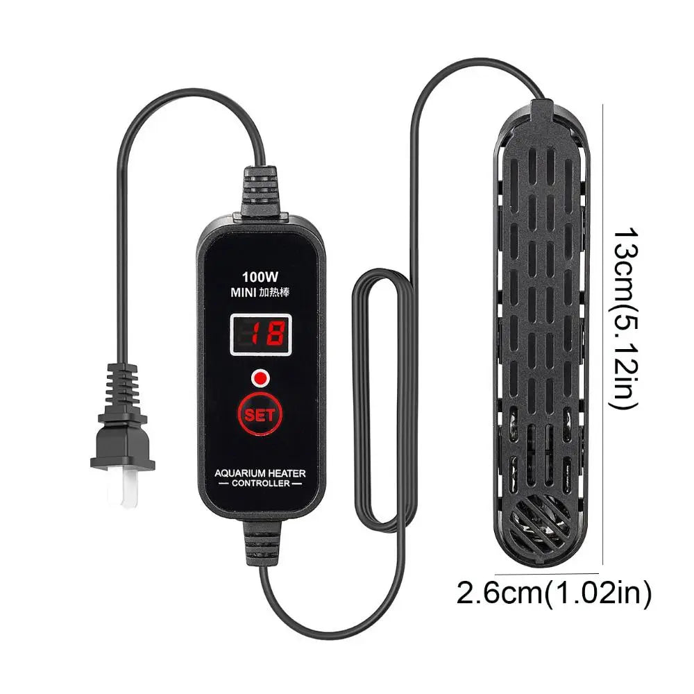 Adjustable Aquarium Heater with Digital LCD Display