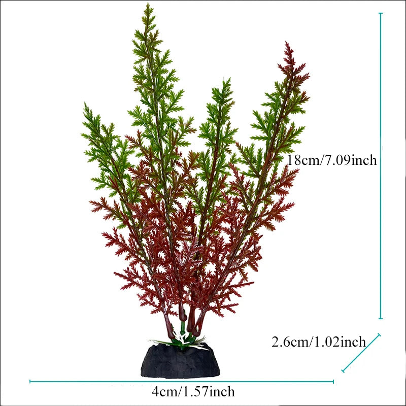 Realistic Artificial Aquarium Plants for Fish Tank Décor