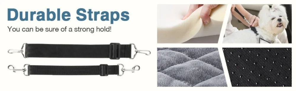 Washable Dog Car Seat with Removable Orthopedic Cushion