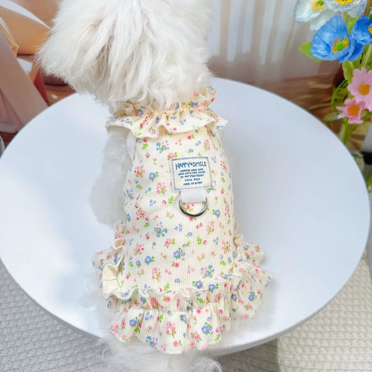 Floral Princess Dress for Small Dogs and Cats