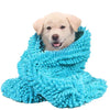 Ultra-Absorbent Chenille Pet Bath Towel with Massage Effect