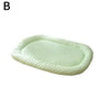 Light green quilted ice silk cooling pet bed for dogs and cats