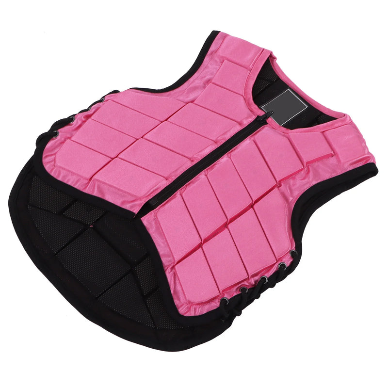 Chaleco de Seguridad Ecuestre para Niños - Rosa