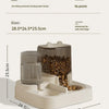 Gravity Pet Feeder and Water Fountain Set