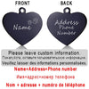 Personalized Pet ID Tag for Collar - Engraved Heart Tag