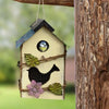 Handcrafted Wooden Hanging Birdhouse for Garden Decor