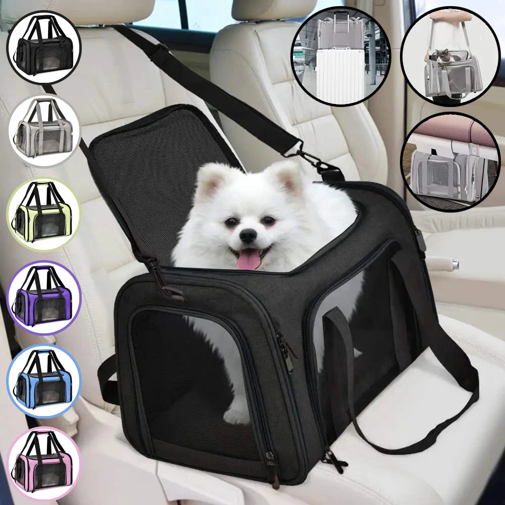 Soft-Sided Pet Carrier Backpack for Cats and Small Dogs