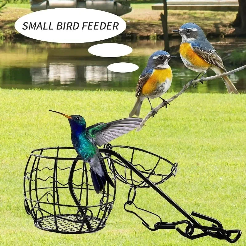 Hanging Metal Bird Feeder with Hook