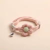 Cat Collar with Flower Bell - Adjustable Buckle