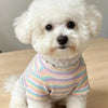 Striped Cotton Pet T-Shirt for Small Dogs and Puppies