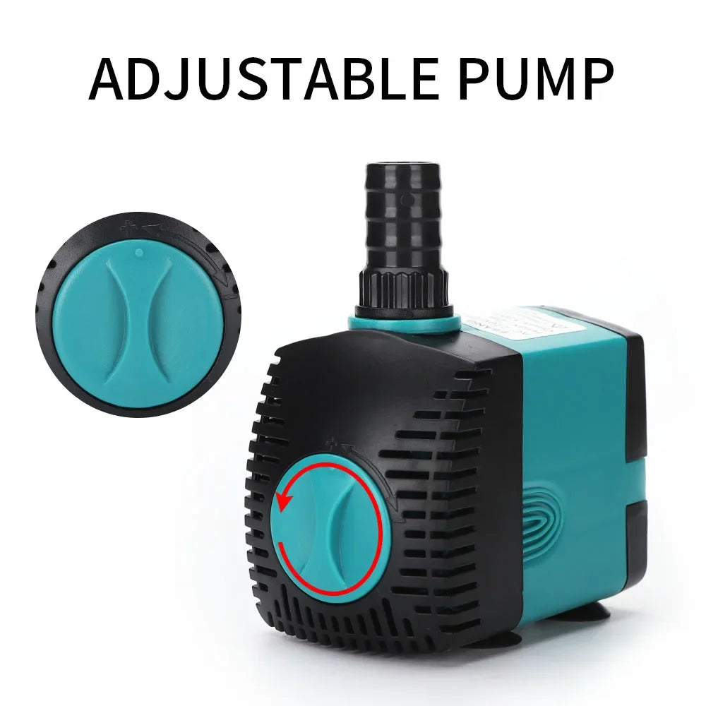 Submersible Aquarium Water Pump with Adjustable Flow