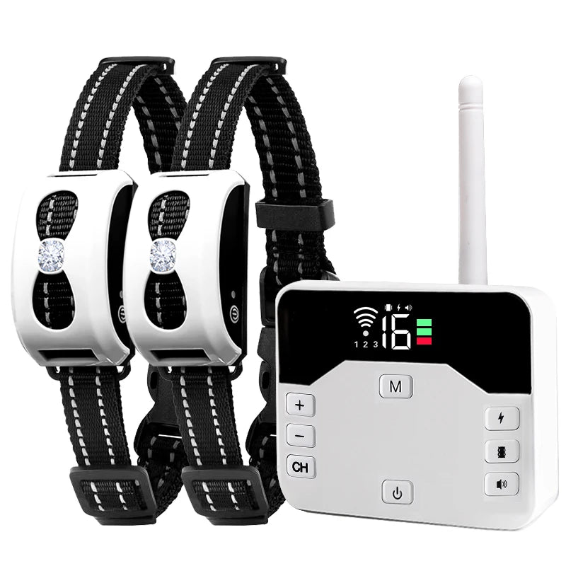 2-in-1 Wireless Dog Training Collar with Remote and Electric Fence