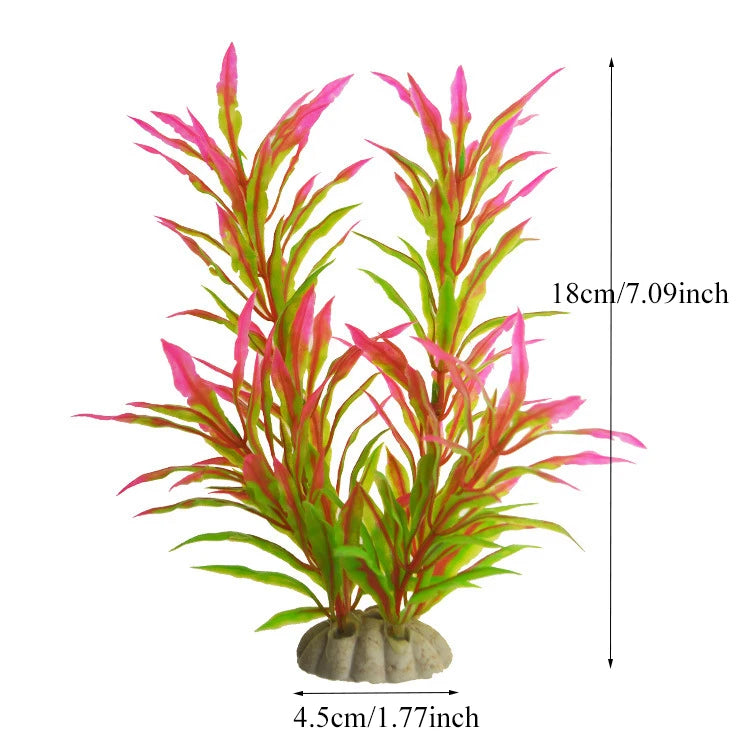 Realistic Artificial Aquarium Plants for Fish Tank Décor