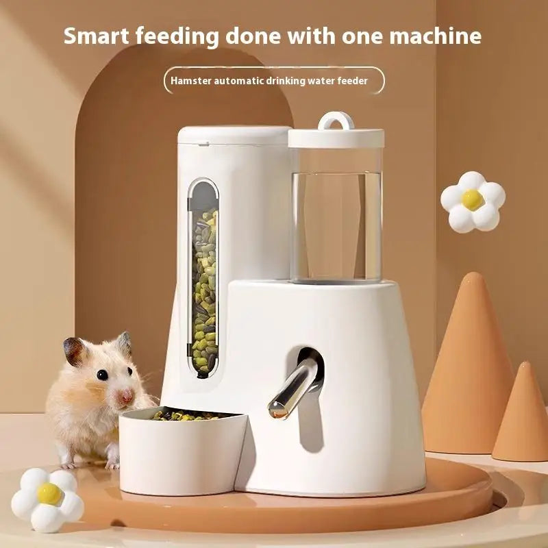 2-in-1 Automatic Hamster Feeder and Water Dispenser