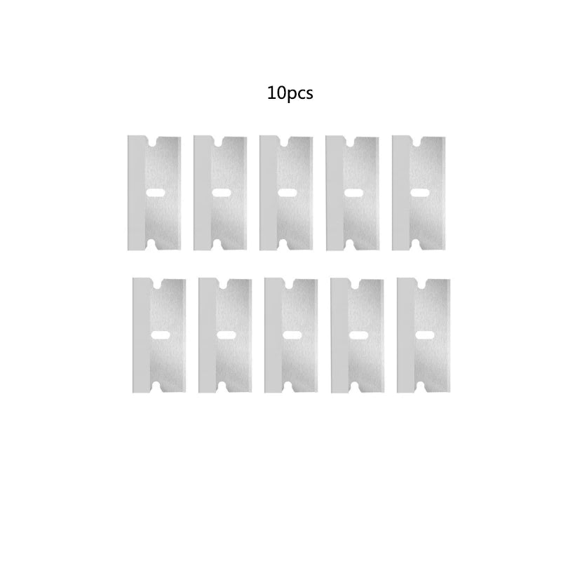 10 Pcs Aquarium Algae Scraper Replacement Blades Stainless Steel