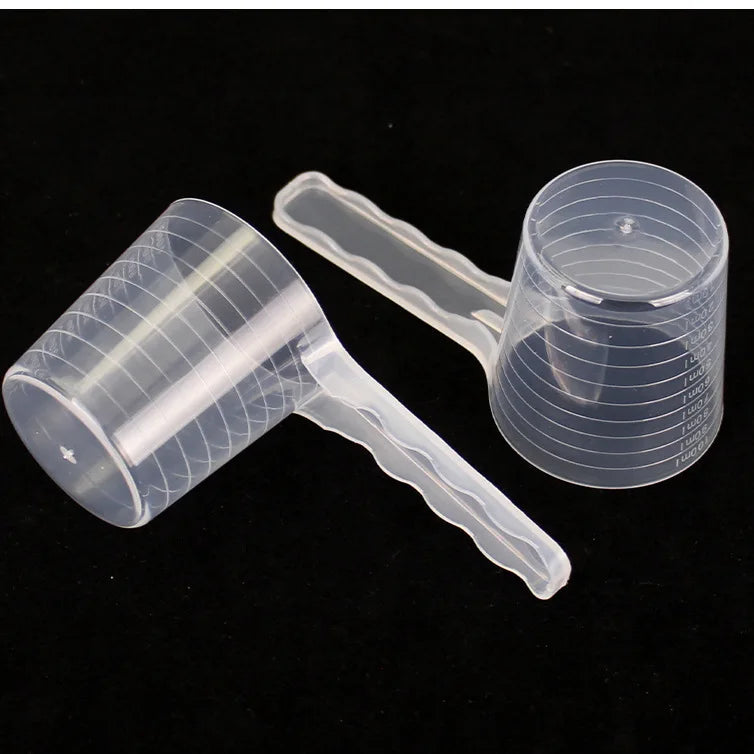 Transparent Pet Measuring Spoon with Scale for Dogs and Cats
