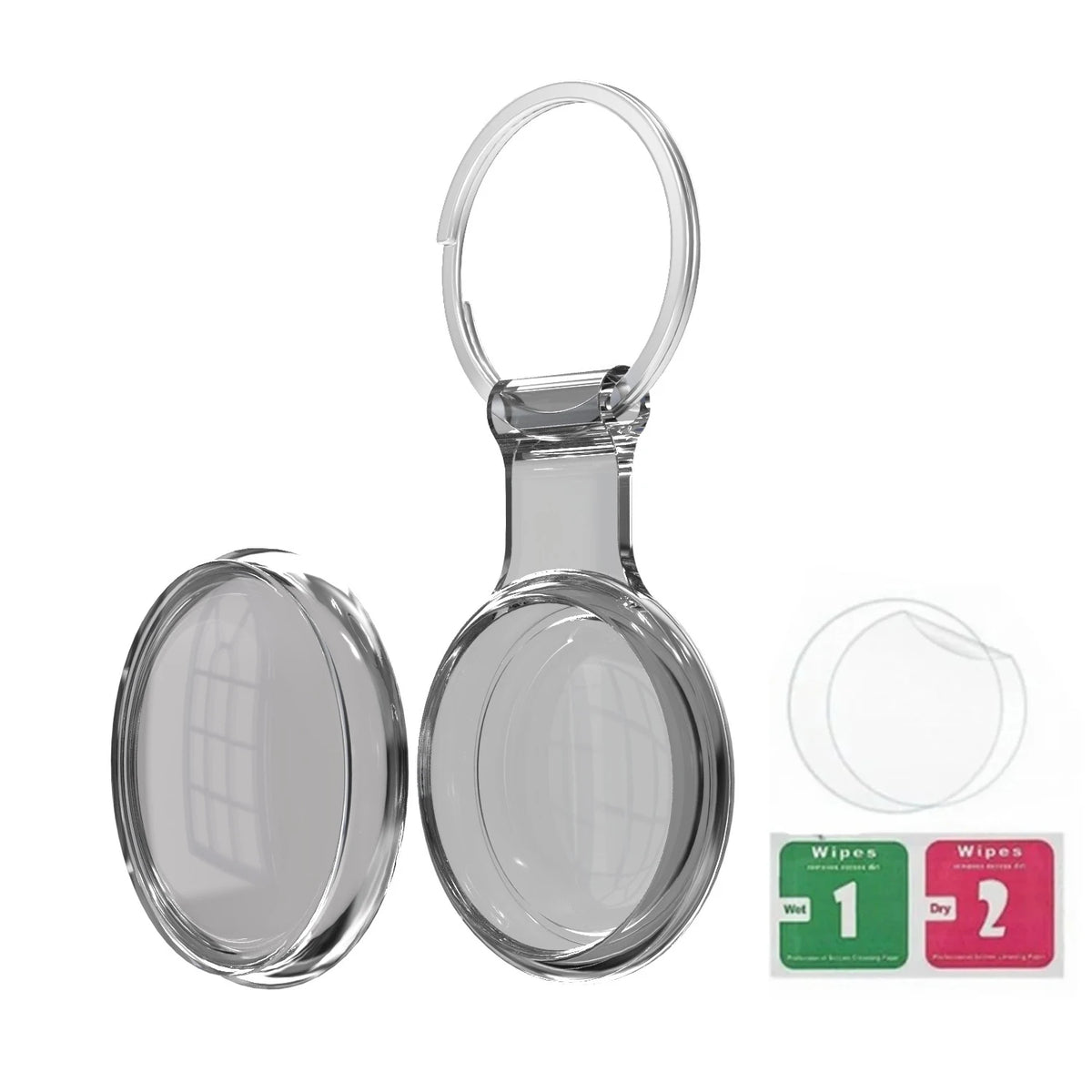 Silicone AirTag Case with Keychain